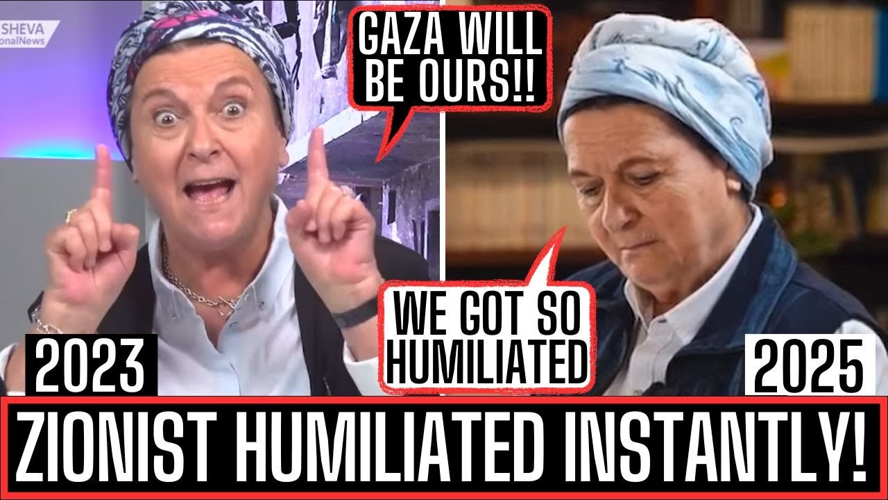 ZIONIST WITCH HUMILIATED ON TV - SO SATISFYING!! 
