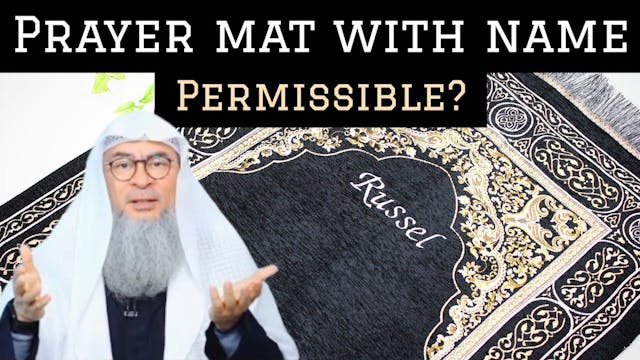 Gifting a prayer mat with the person'...