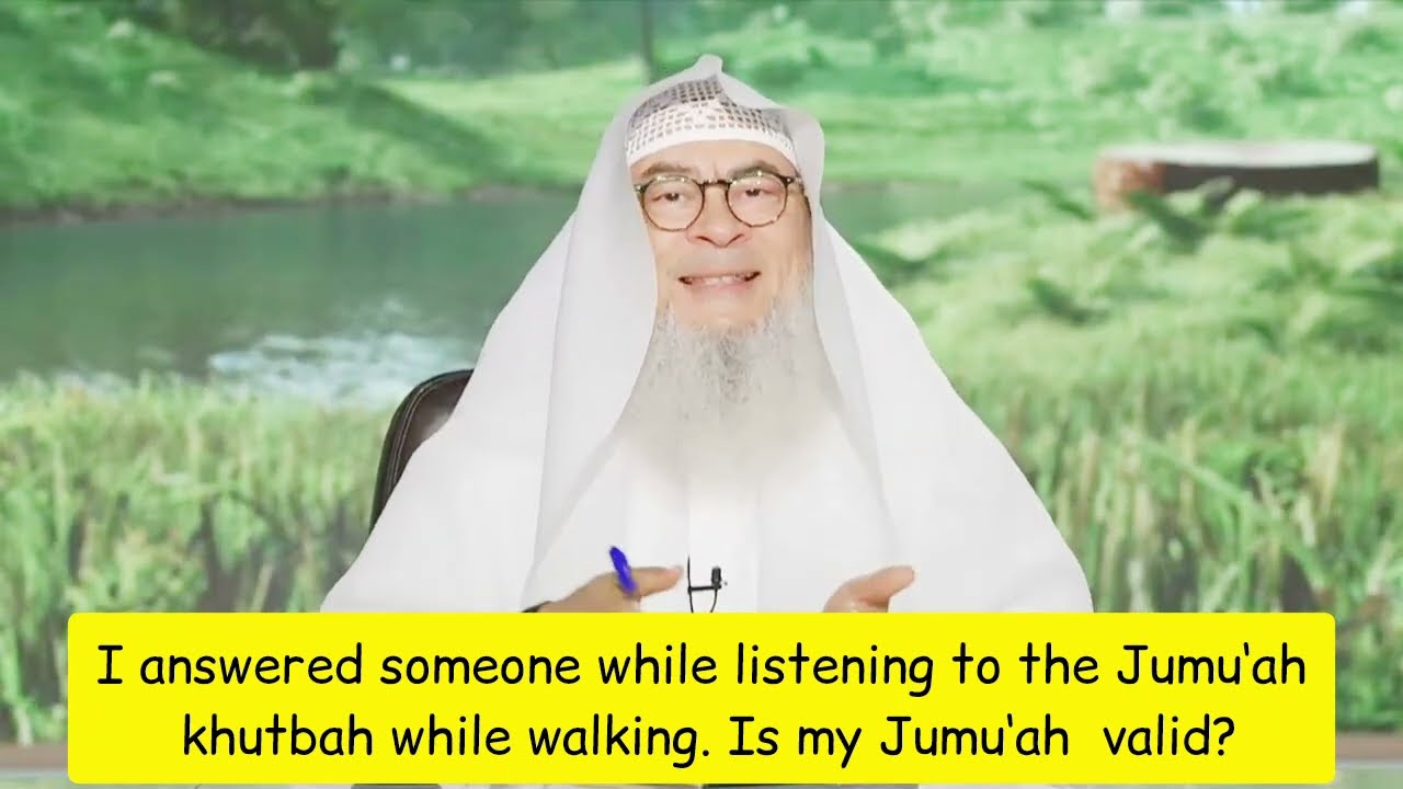 I Answered Someone While Listening To The Friday Khutbah, Is My Jumu'ah Valid?