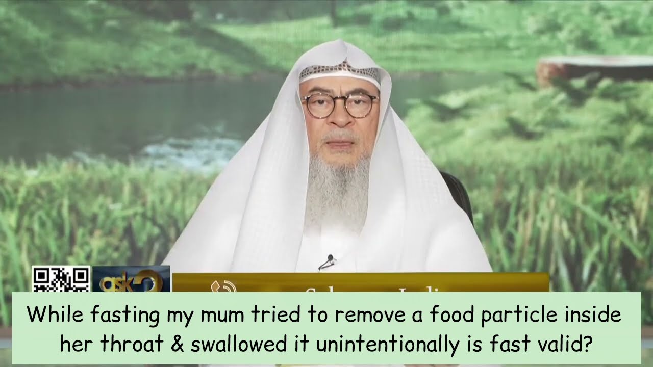 While Fasting Tried To Remove Food, Swallowed Unintentionally, Fast Valid?