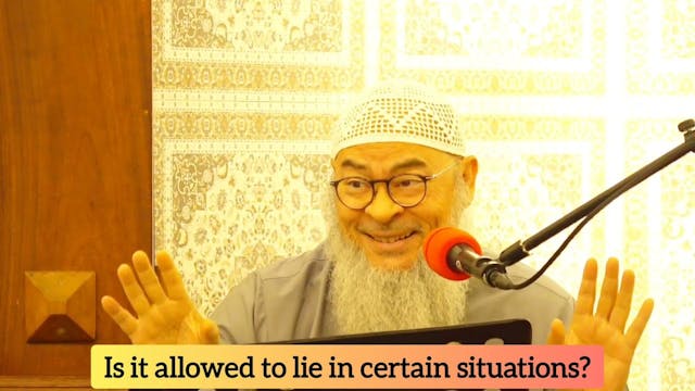 Is it permissible to lie in certain s...