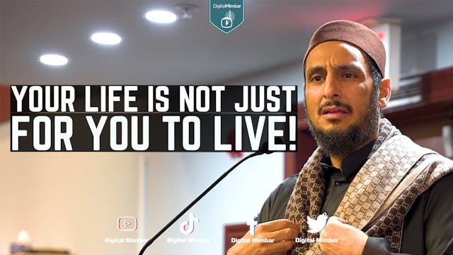 YOUR LIFE IS NOT JUST FOR YOU TO LIVE!