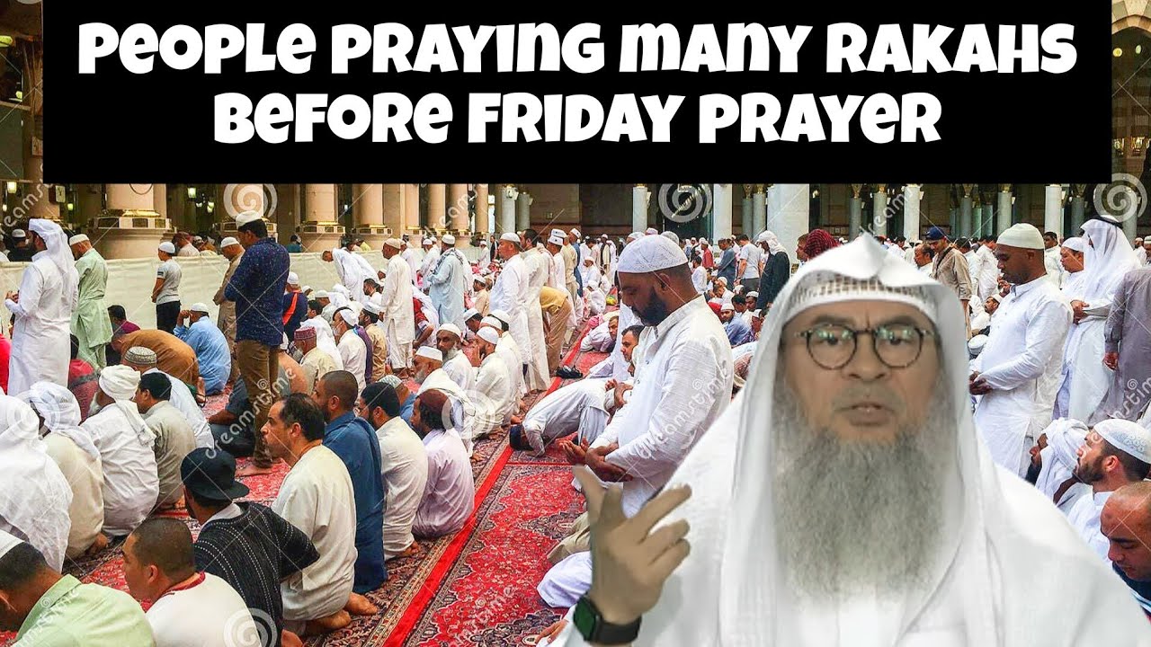 People praying many rakahs before Friday prayer Should it be only 2 