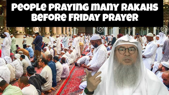 People praying many rakahs before Fri...