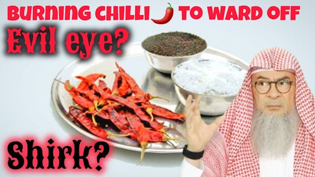 Burning chilli to ward off evil eye, ...