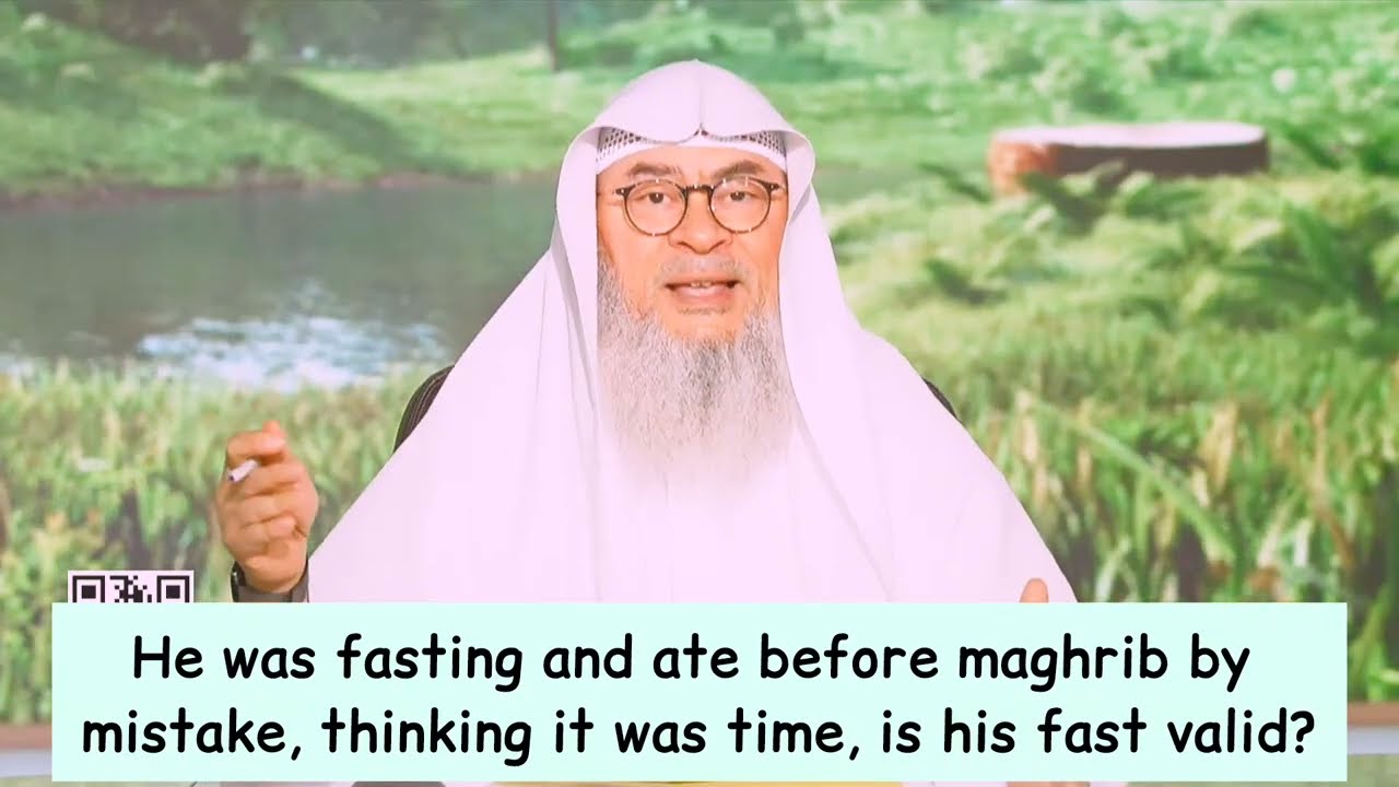 He Was Fasting & Ate Before Maghrib By Mistake, Is His Fast Valid?