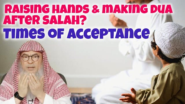 Making dua while raising hands after ...