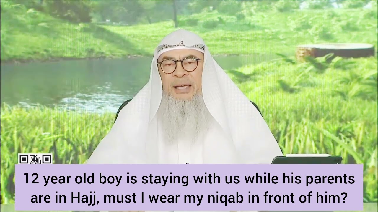 Must I wear hijab & niqab in front of a 12 year old boy (non mahram) 