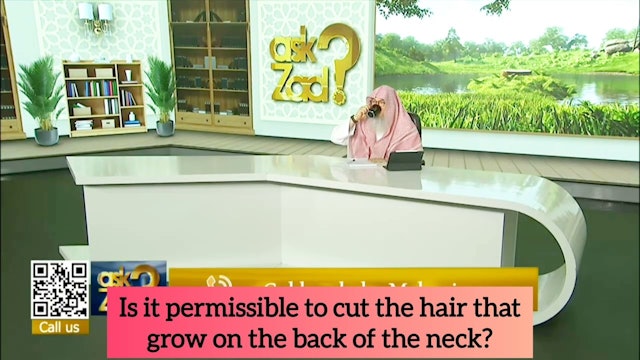 Is it permissible to cut hair on back of the neck or is it qaza haircut 