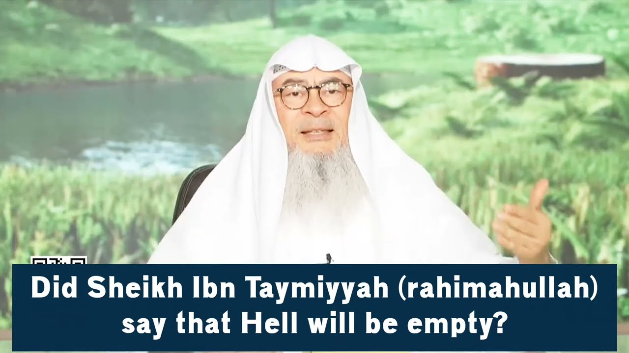 Did Sheikh Ibn Taymiyyah say that He will be empty one day?