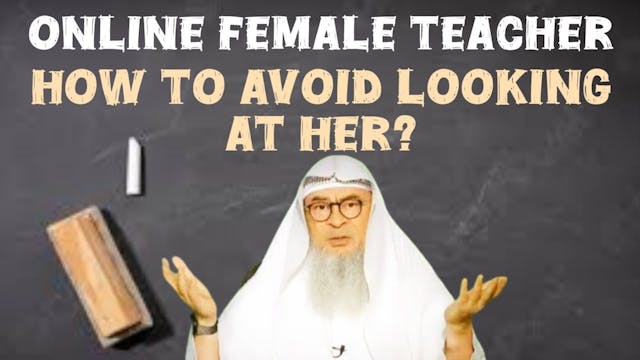 He has online female teacher How to a...