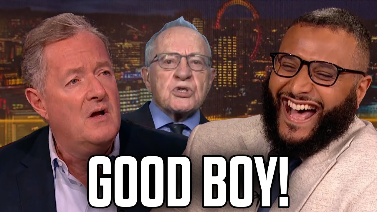 The Funniest Moments  Piers Morgan & Dershowitz Debate