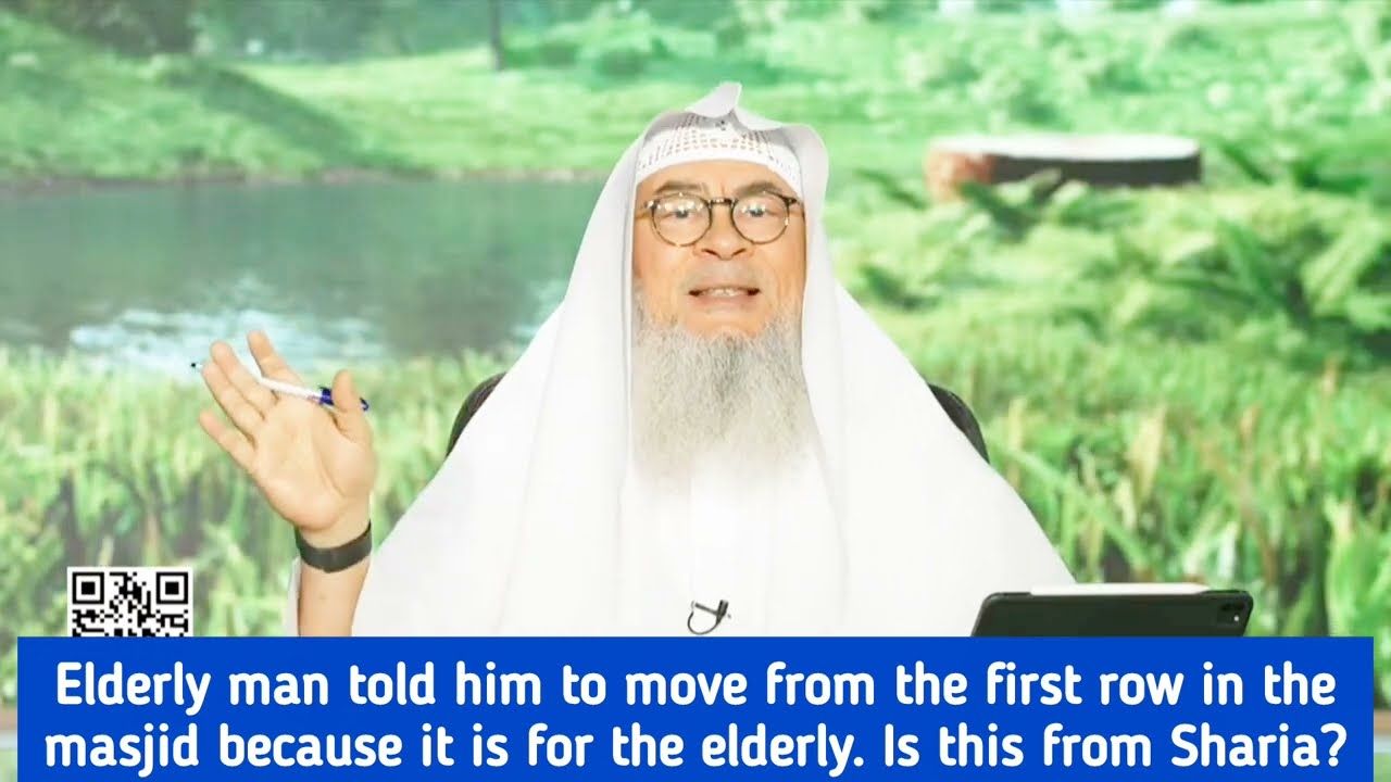 Elderly Man Told Him To Move From First Row In Masjid, Is It From Shariah?