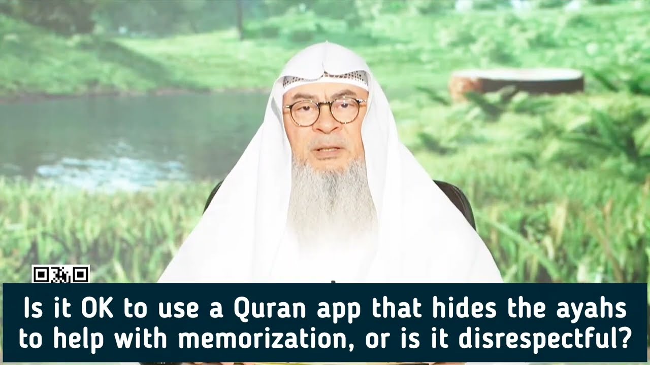 Can I Use Quran App That Hides Ayahs To Help Memorization, Or Is It Disrespect?