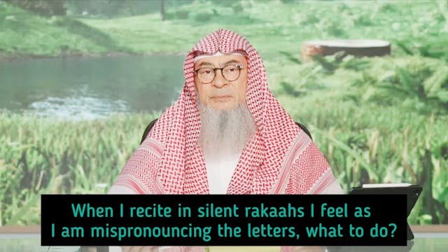 When I recite in silent rakahs I feel...
