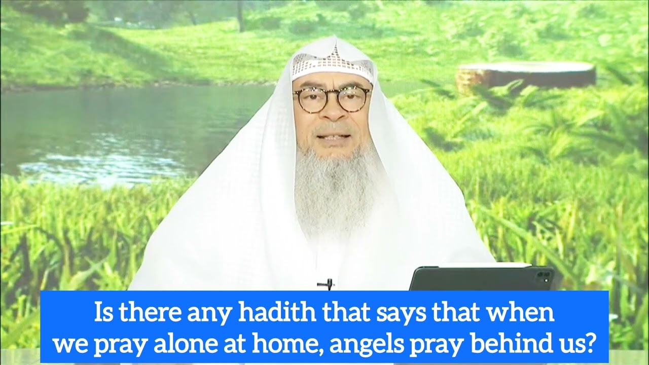 Do Angels pray behind us when we pray alone at home