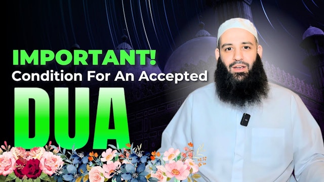 Very Important Condition For An Accepted Dua - Abu Bakr Zoud