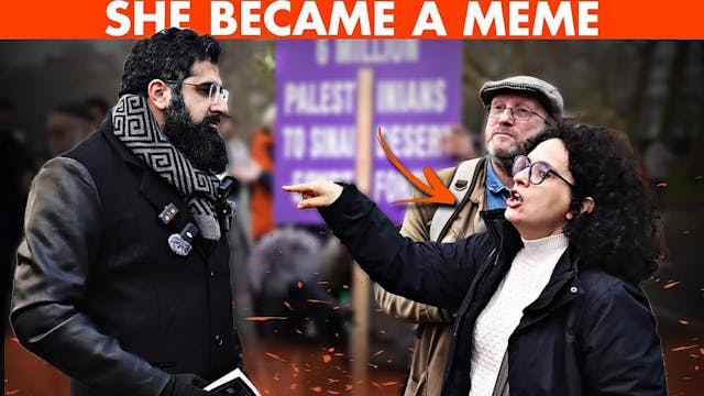 Vicious Pro-Israel Lady Unmasked & Sh...