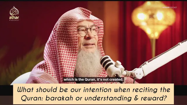 What should be our intention when rec...