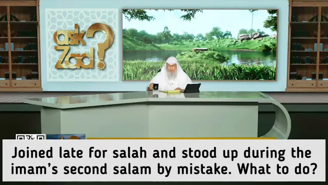 Joined Late In Salah & Stood Up Durin...