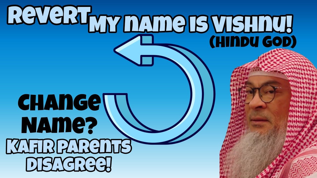 My name is Vishnu (Hindu God) I'm revert Must I change my name am I sinful