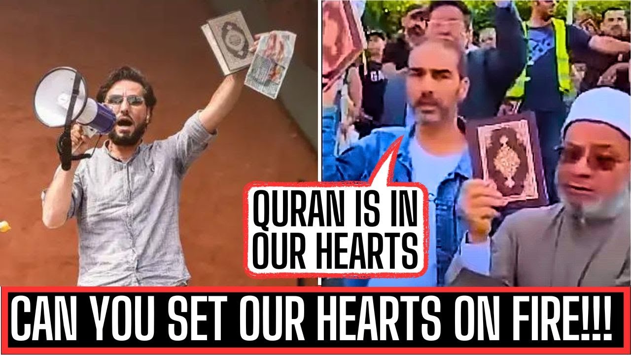 SWEDISH MUSLIMS RECITE AGAINT QURAN BURNER
