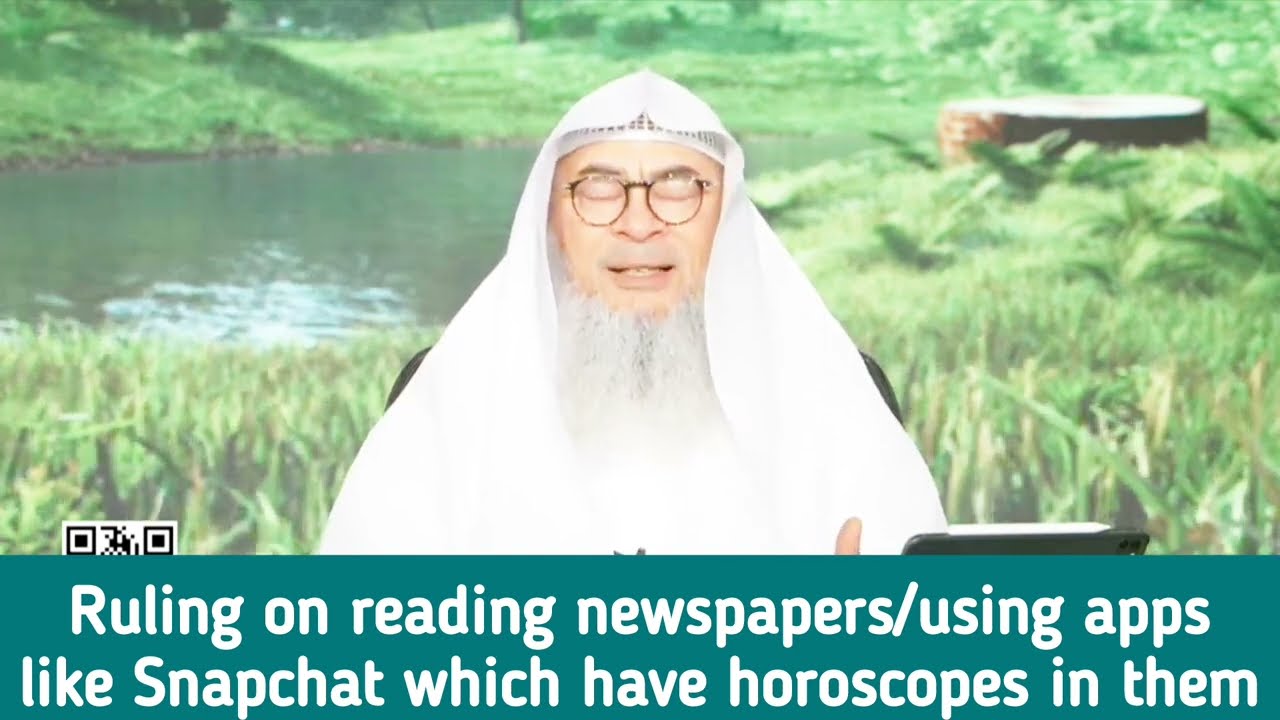 Ruling on reading newspaper using apps like Snapchat that has horoscope in it