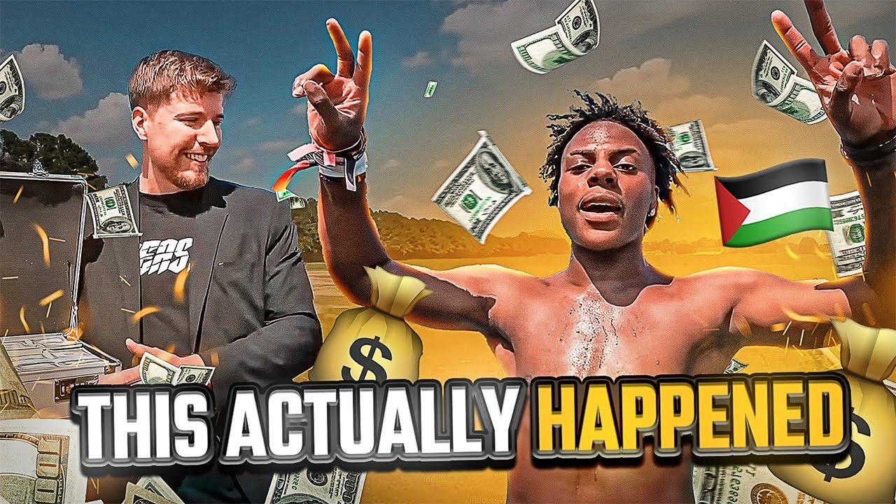 MrBeast Challenge Shock Ishowspeed Donates $50K to Palestine!