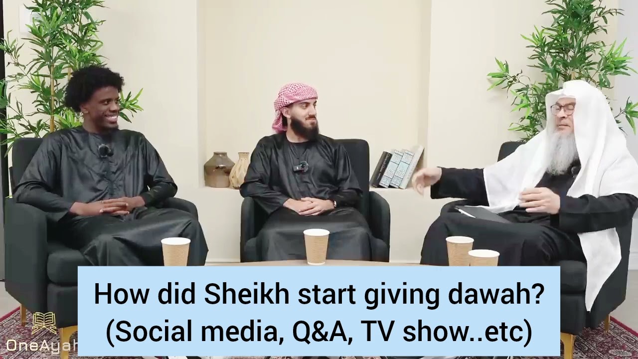 How did Sheikh start giving dawah (TV shows, Q&A show...) 