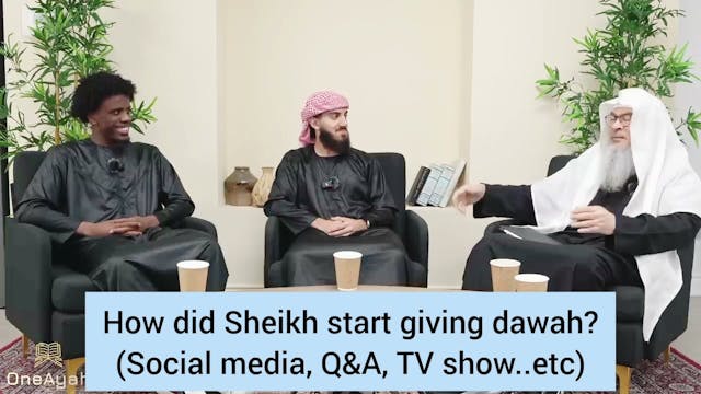 How did Sheikh start giving dawah (TV...