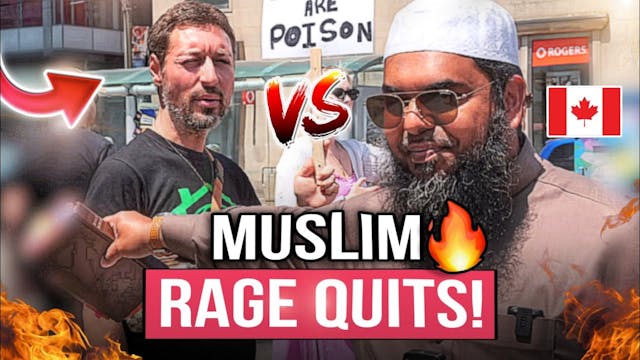 Muslim Rage QUITS Debate vs Anti Vaxx...