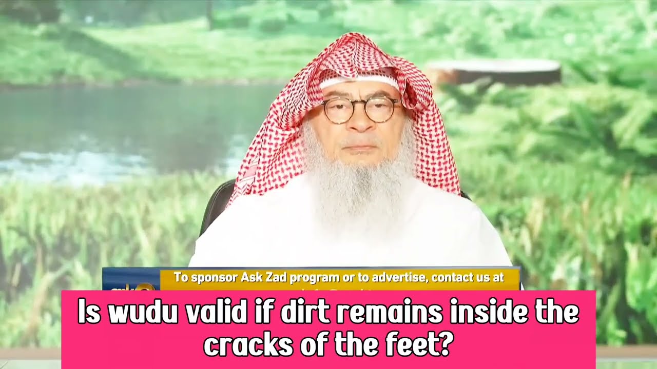 Is Wudu Valid If Dirt Remains Inside The Cracks Of The Feet?