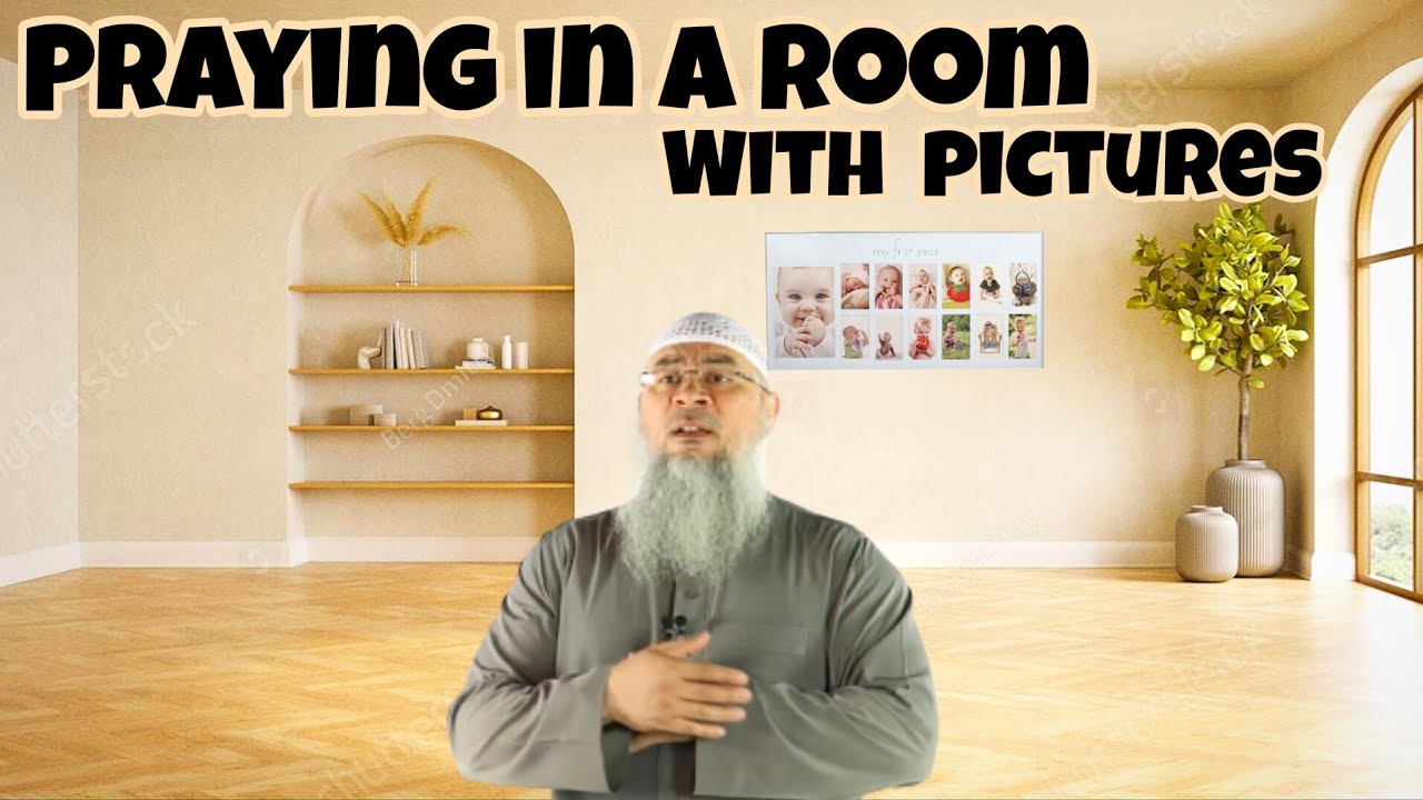 Prayer room at school has pictures of humans, is it permissible to pray there 