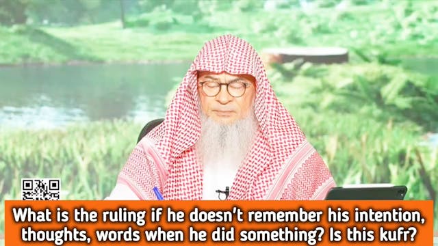 He can't remember his intentions, tho...