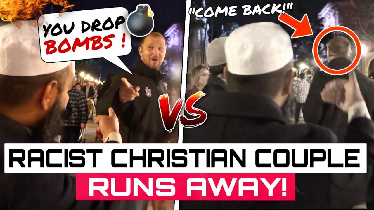 HEATED DEBATE🔥 CHRISTIAN Couple Turns RACIST after Failing to Answer + SHAHADA!