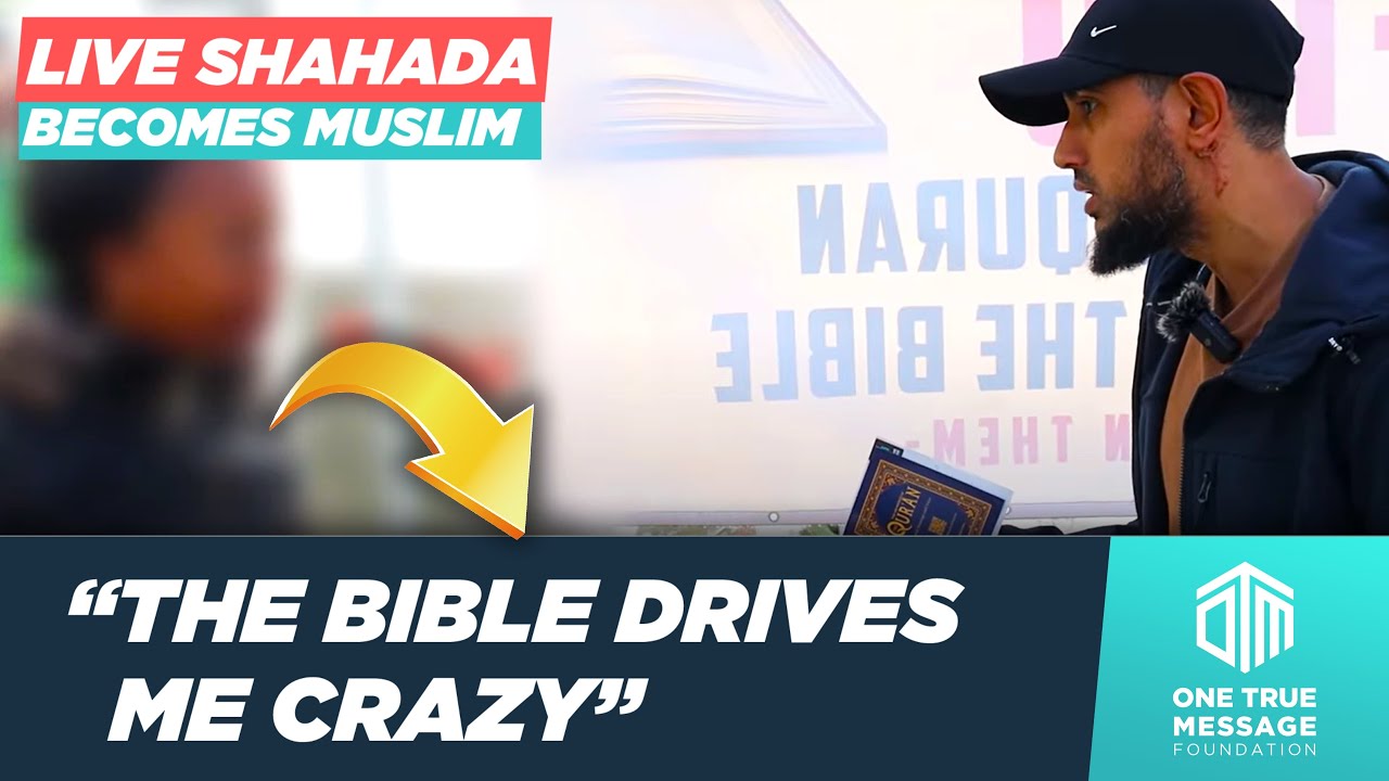 “The Bible Drives Me CRAZY”  SINCERE LADY ACCEPTS ISLAM 