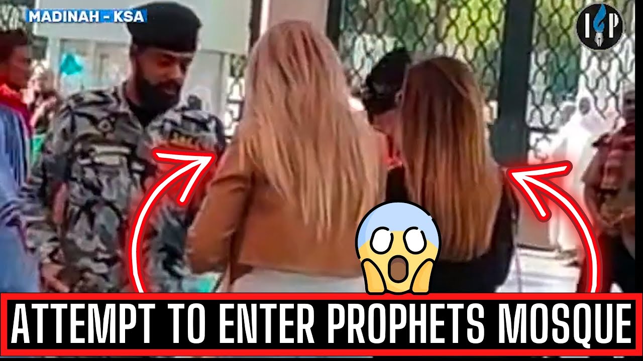 2 NON MUSLIM WOMAN TRY ENTRY MASJID NABAWI