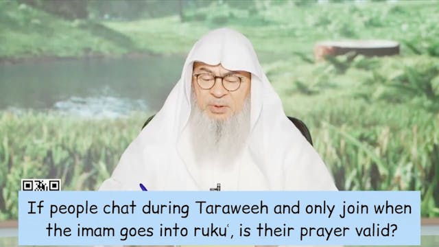 If People Chat During Taraweeh & Only...