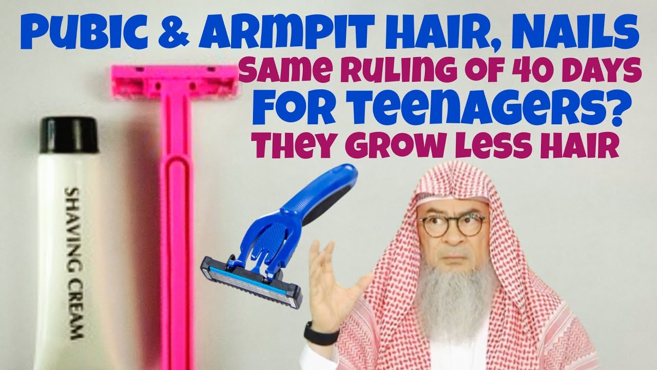 Teenagers don't grow Pubic Armpit hair as fast as adults, 40 day shaving apply 