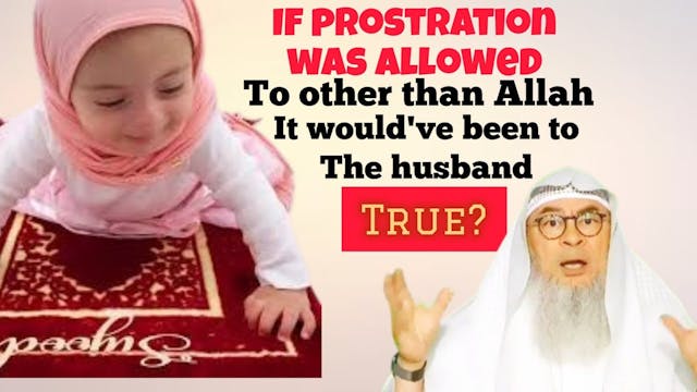 If prostration was allowed to other t...