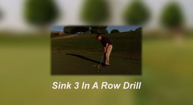 SD09 Sink 3 In a Row Drill