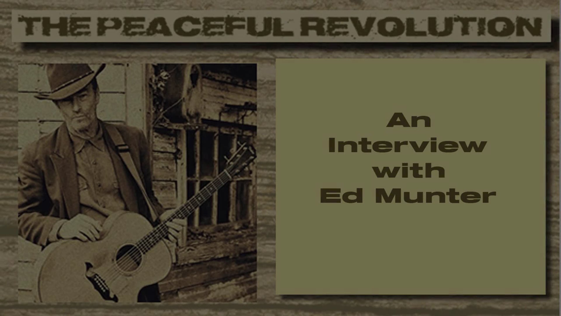 TPR Movie - An Interview with Ed Munter- Trailer