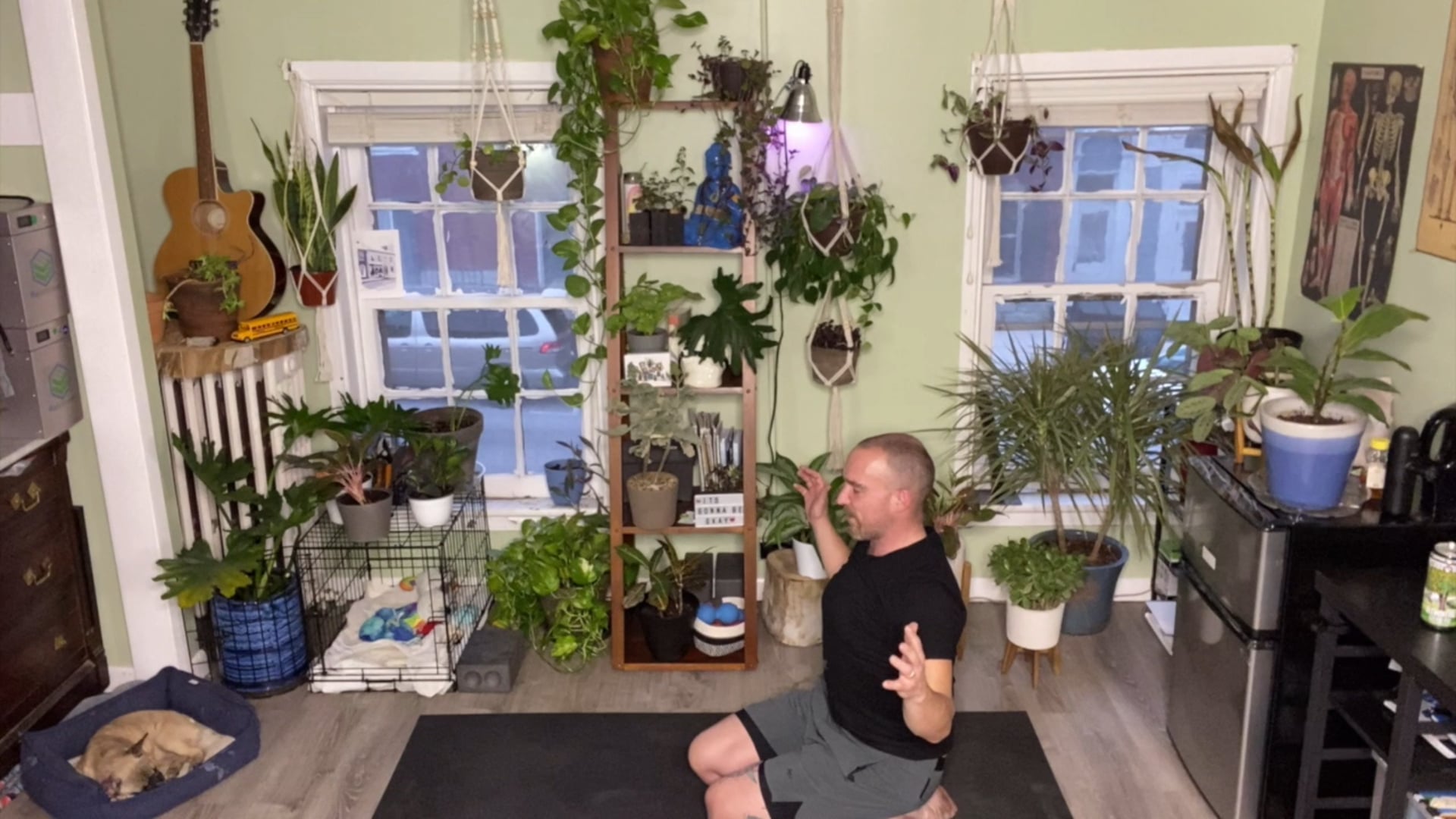 Derek: Pushing and Shushing; Strong Shoulders Through Breath. (65min)