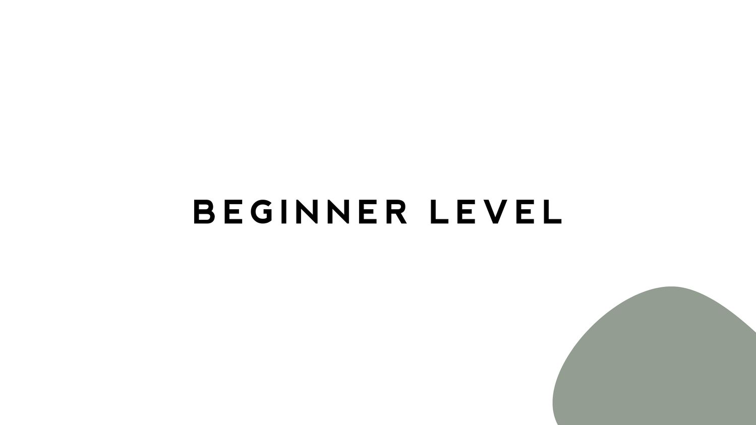 Beginner Level