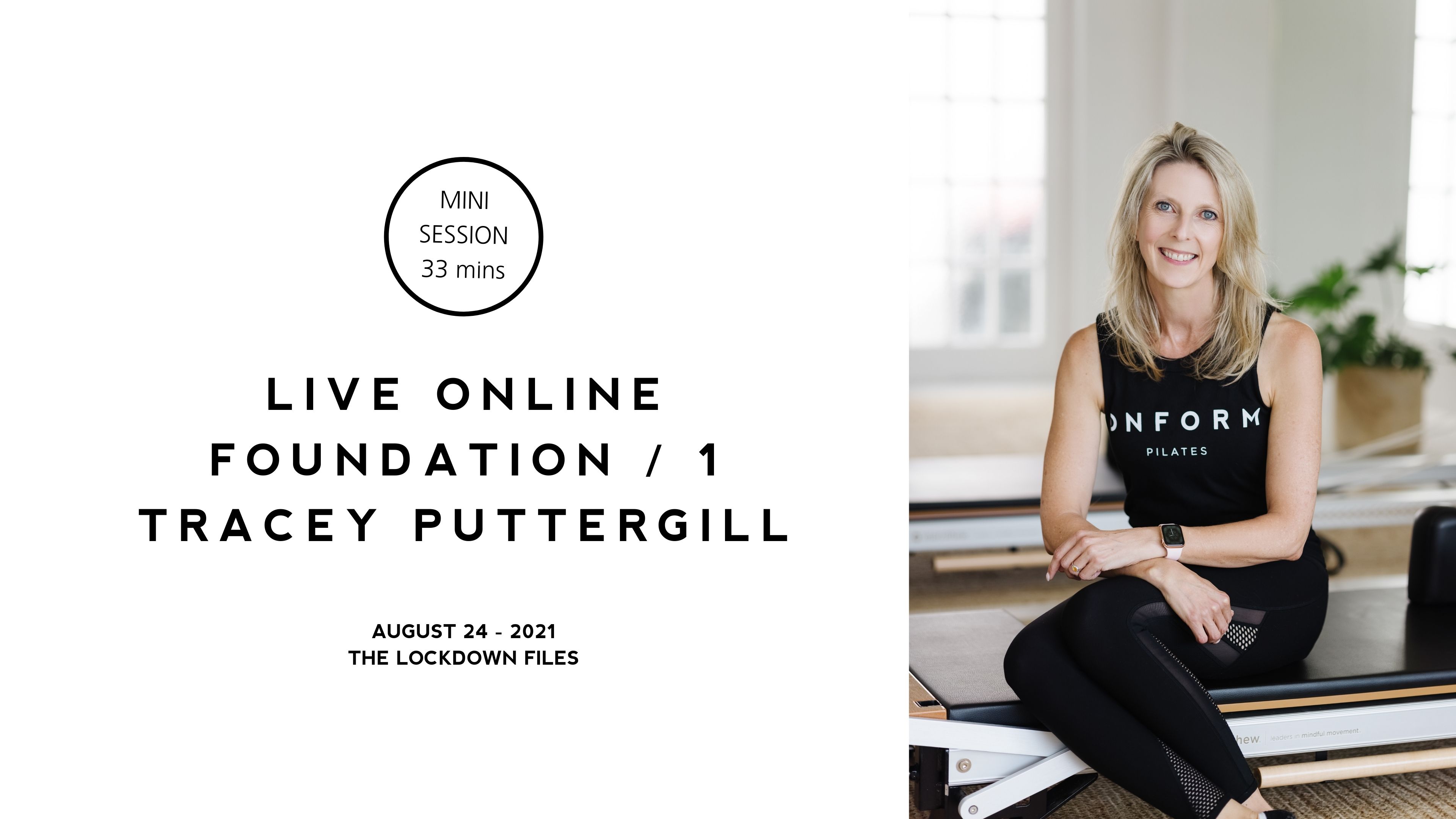 Live with Tracey / Foundation Pilates / 1