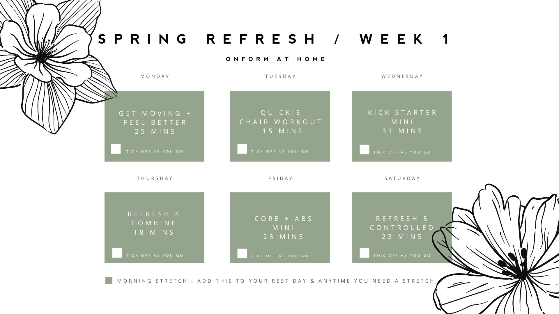 Spring Refresh Week 1