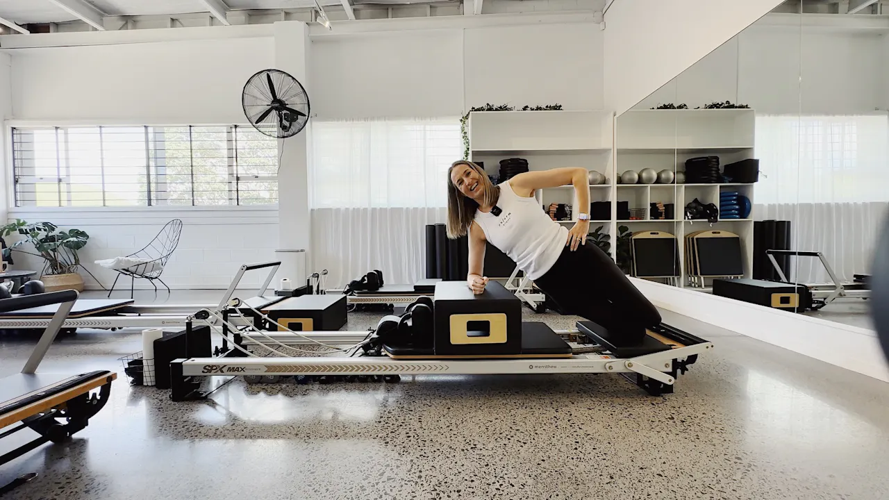 Boîte D'assise Pour Reformer Pilates – Gris Foncé – Neuve