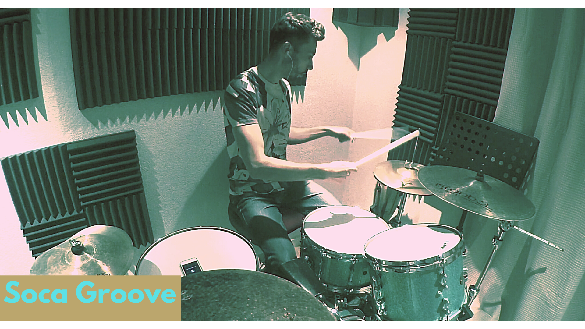 Soca Style Groove Using Kit & Conga Drum