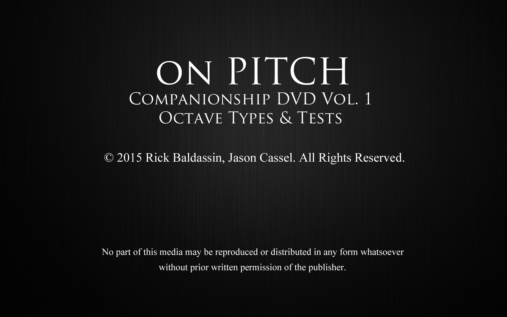 Volume I: Octave Types & Tests 