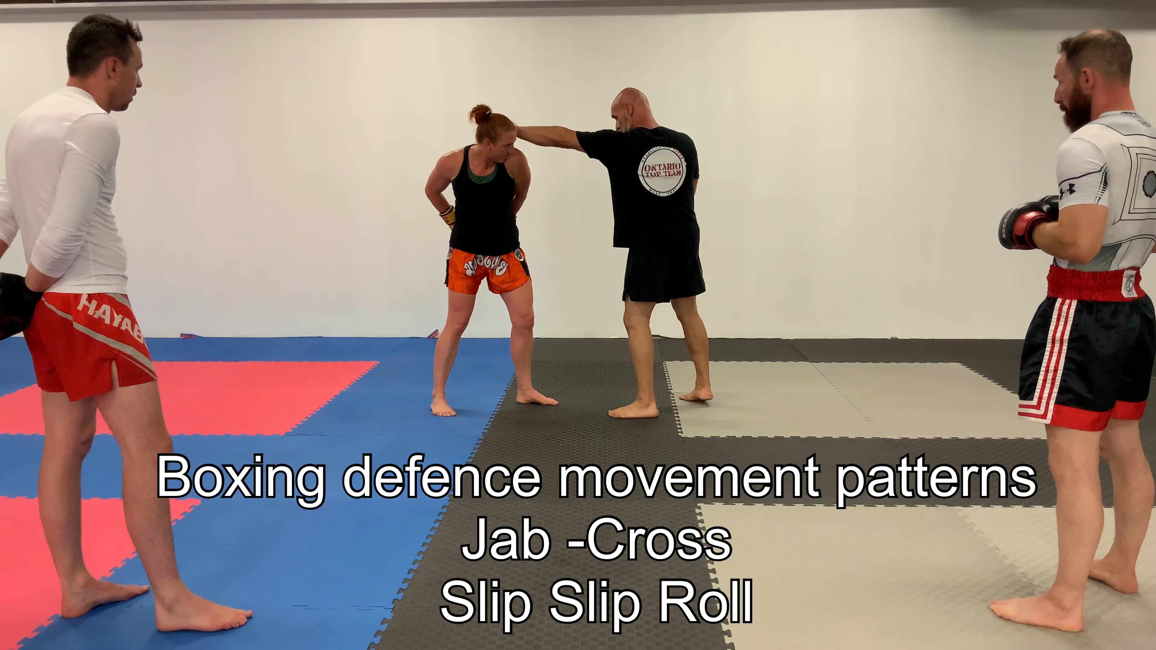Boxing defence movement patterns-Jab/Cross/Hook - Slip Slip Roll